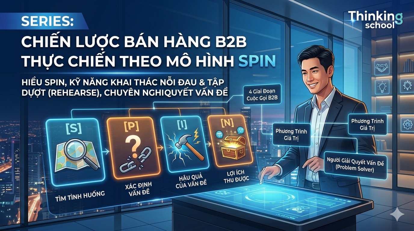Chiến lược bán hàng B2B thực chiến theo mô hình SPIN