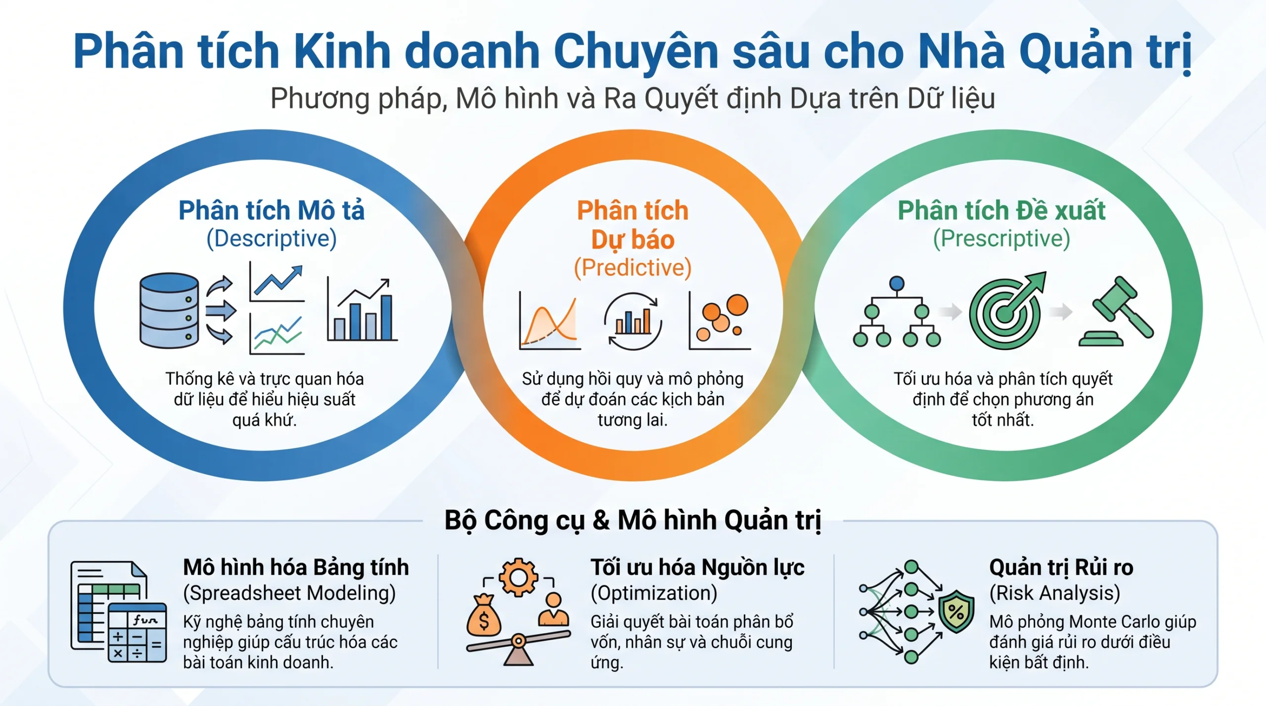 Phân tích Kinh doanh Chuyên sâu cho Nhà Quản trị: Phương pháp, Mô hình và Ra Quyết định Dựa trên Dữ liệu
